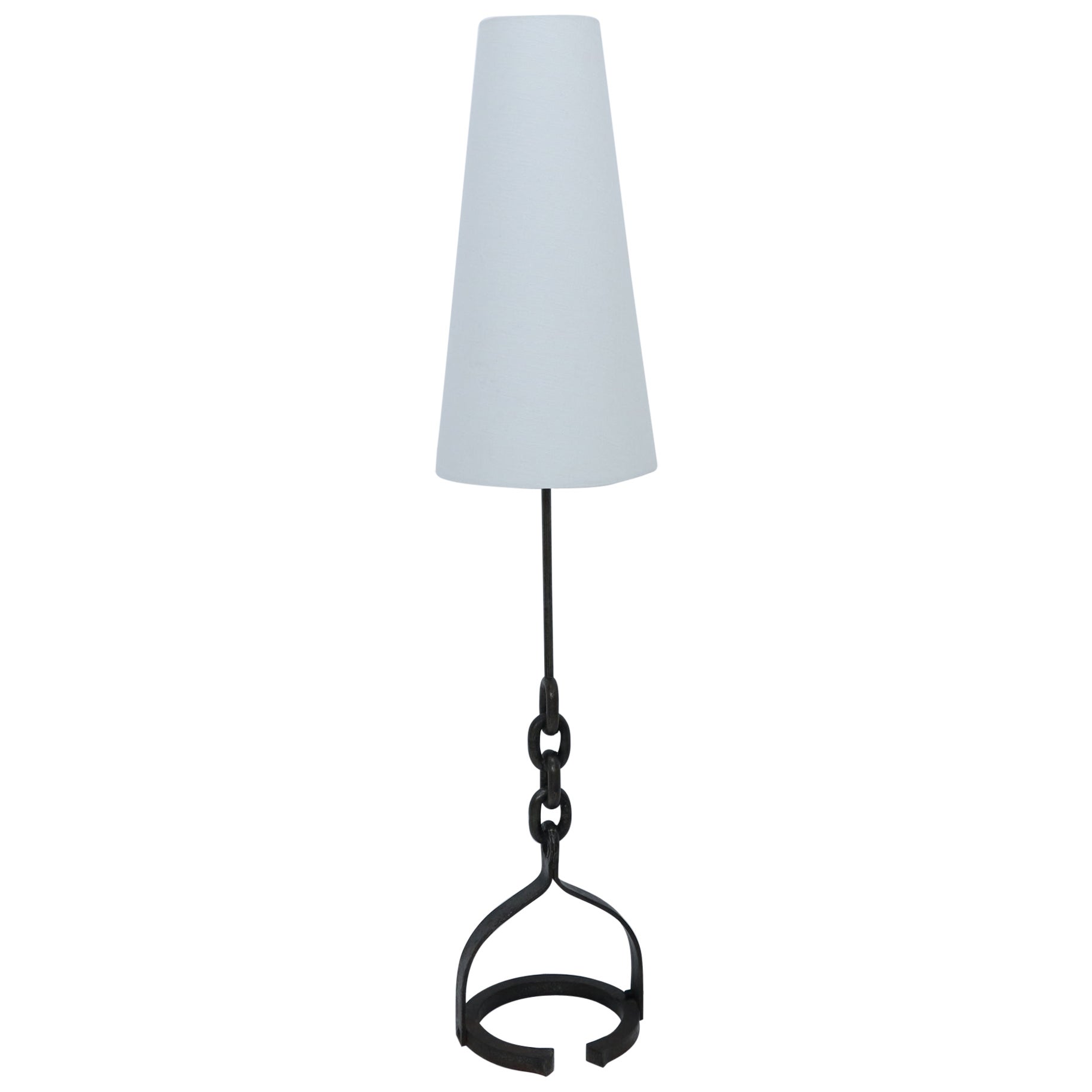 Wrought Iron Floor Lamp, in the taste of Franz West. French, c.1950.s .