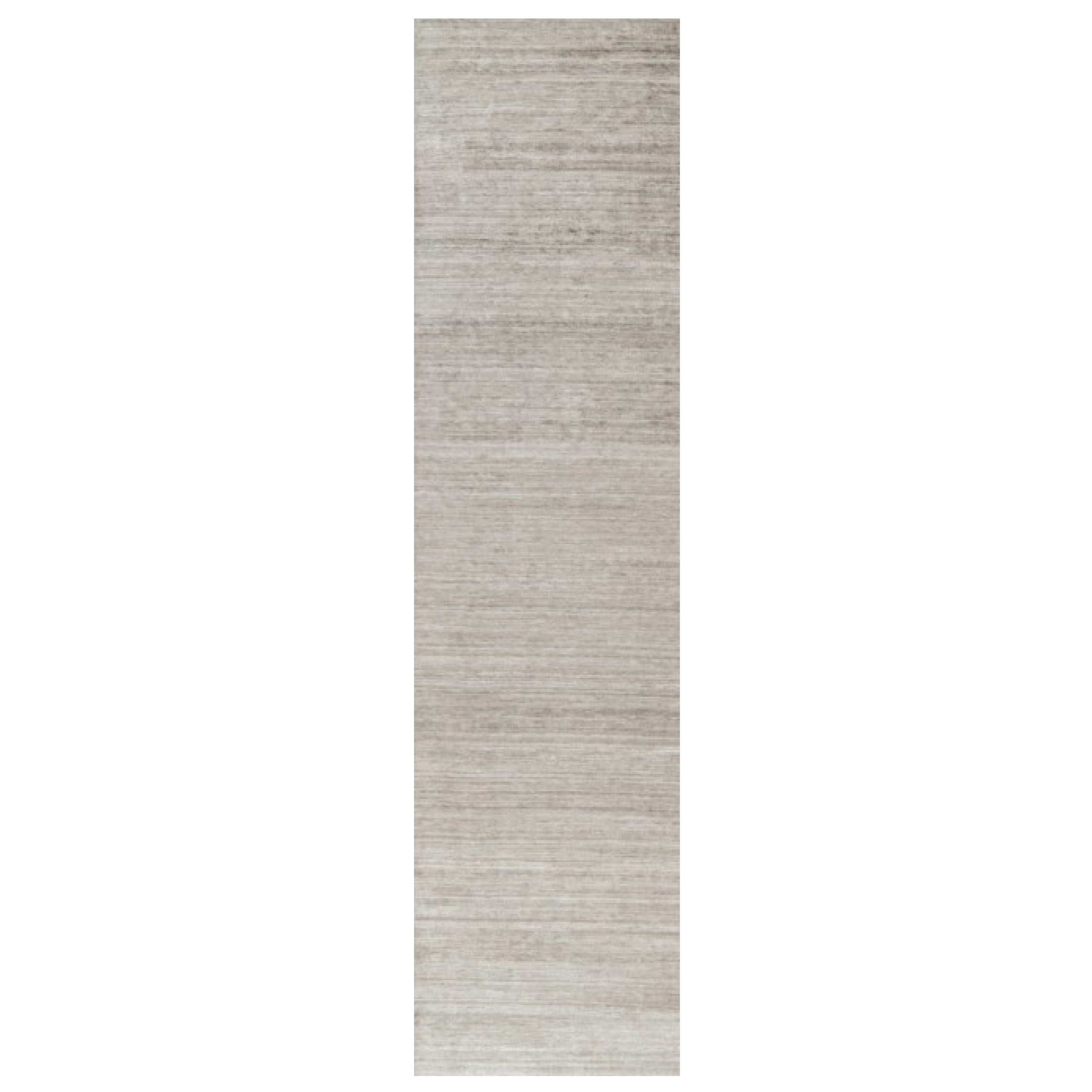 Tapis texturé surdimensionné de Rug & Kilim dans les tons beige et taupe Striae