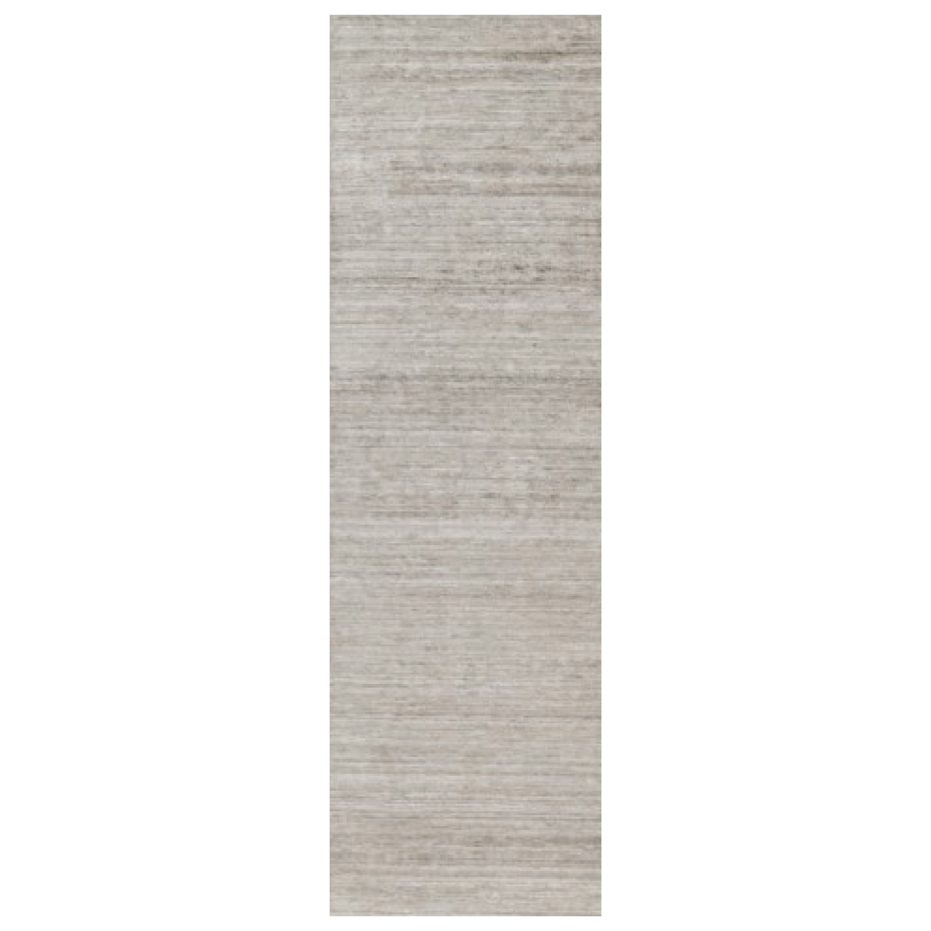 Tapis texturé surdimensionné de Rug & Kilim dans les tons beige et taupe Striae