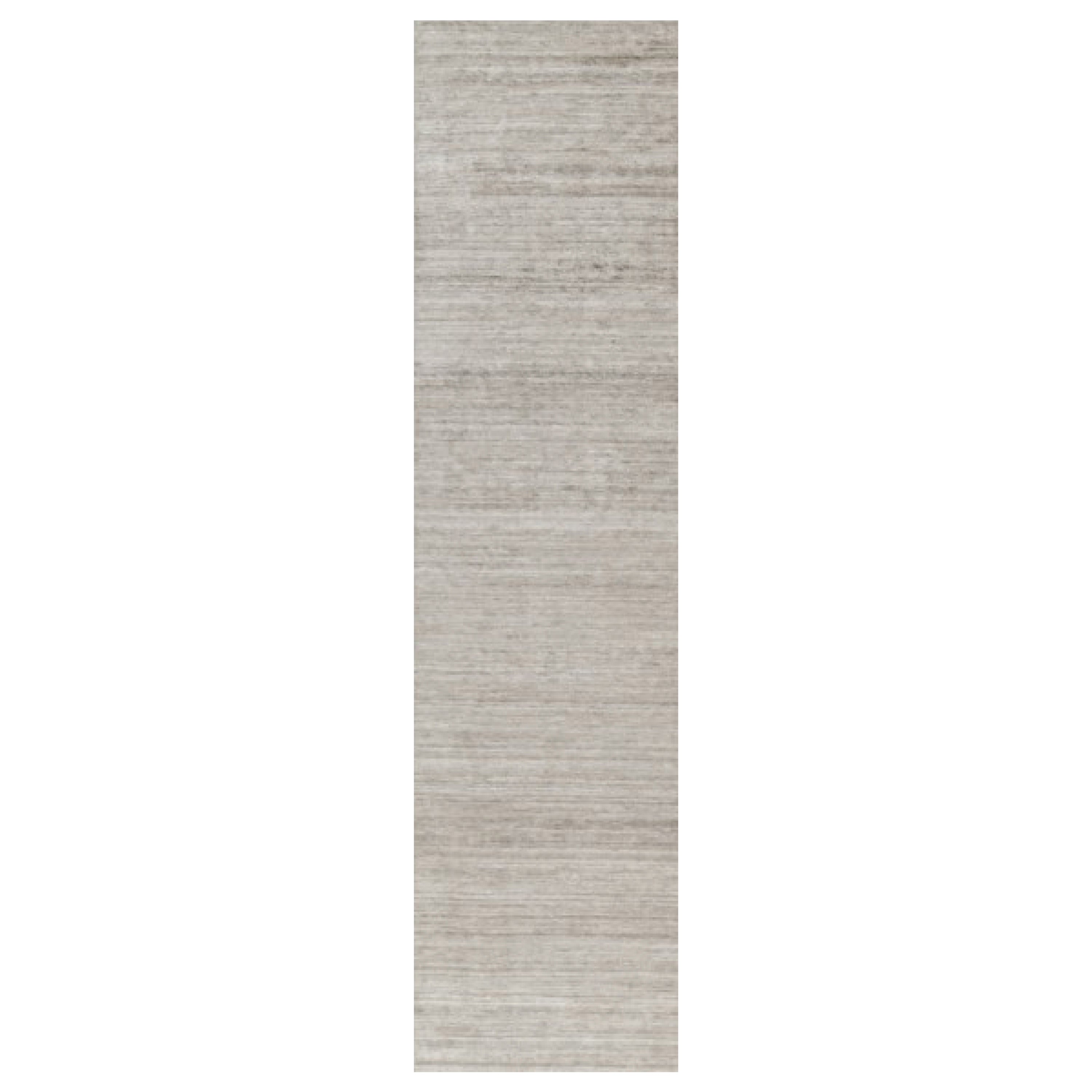 Tapis texturé surdimensionné de Rug & Kilim dans les tons beige et taupe Striae