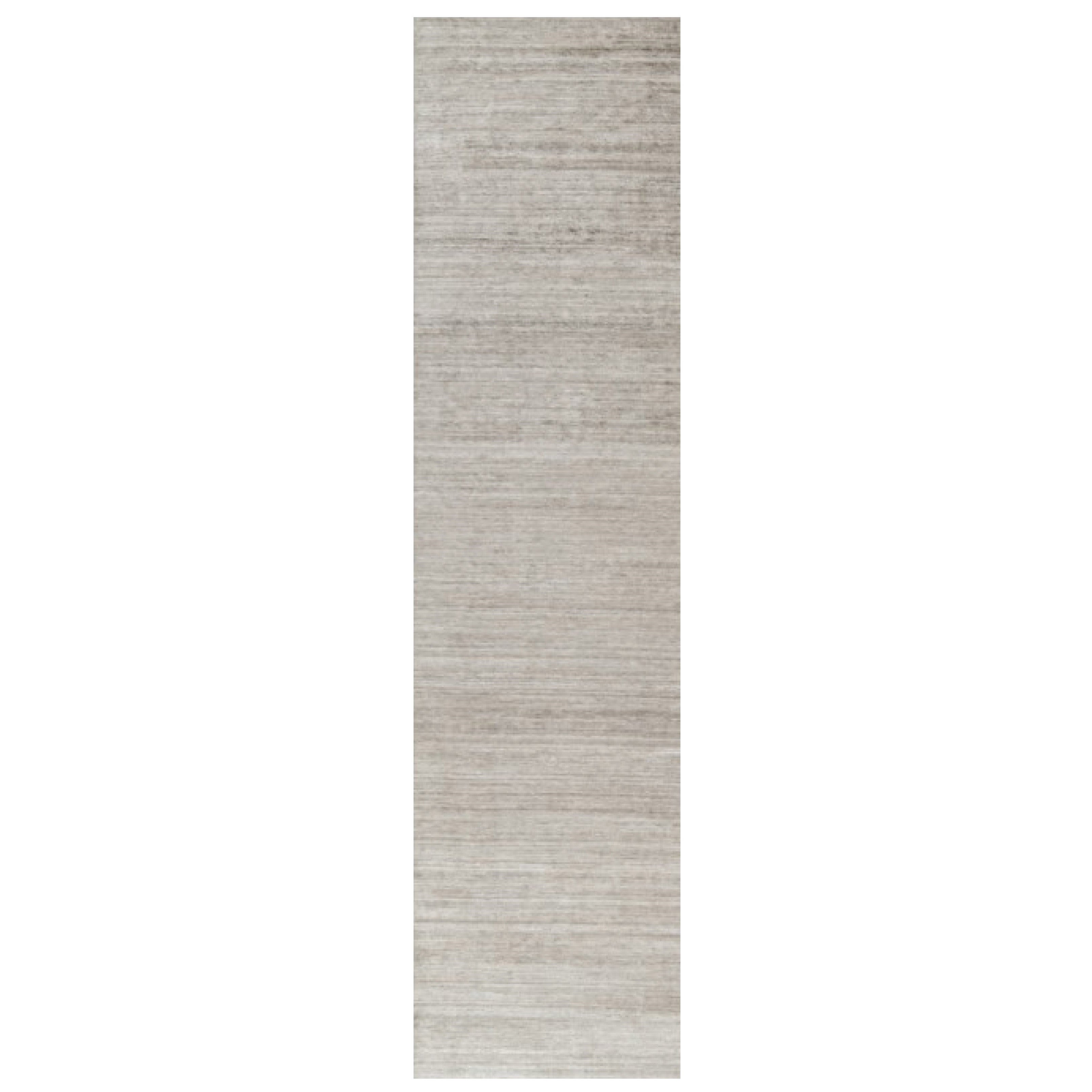 Tapis texturé surdimensionné de Rug & Kilim dans les tons beige et taupe Striae