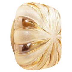 German Midcentury Amber Glass Wall Sconce by WILA Leuchten, 1970s