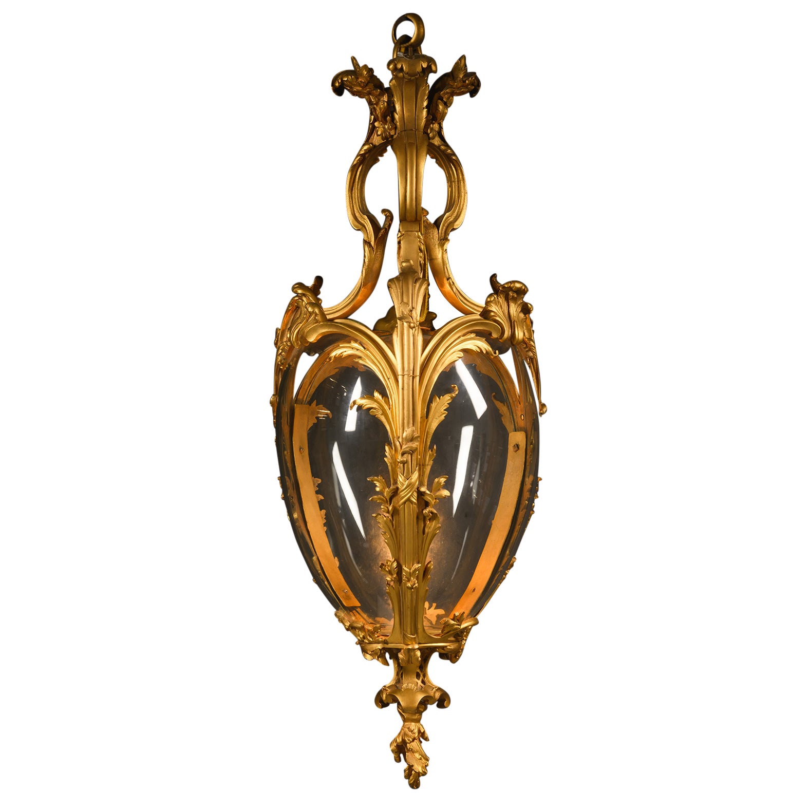 A Louis XV Style Gilt-Bronze Rococo Lantern For Sale