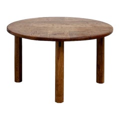 Tavolo rotondo francese in legno massiccio di Oak - Pezzo unico, circa 1900