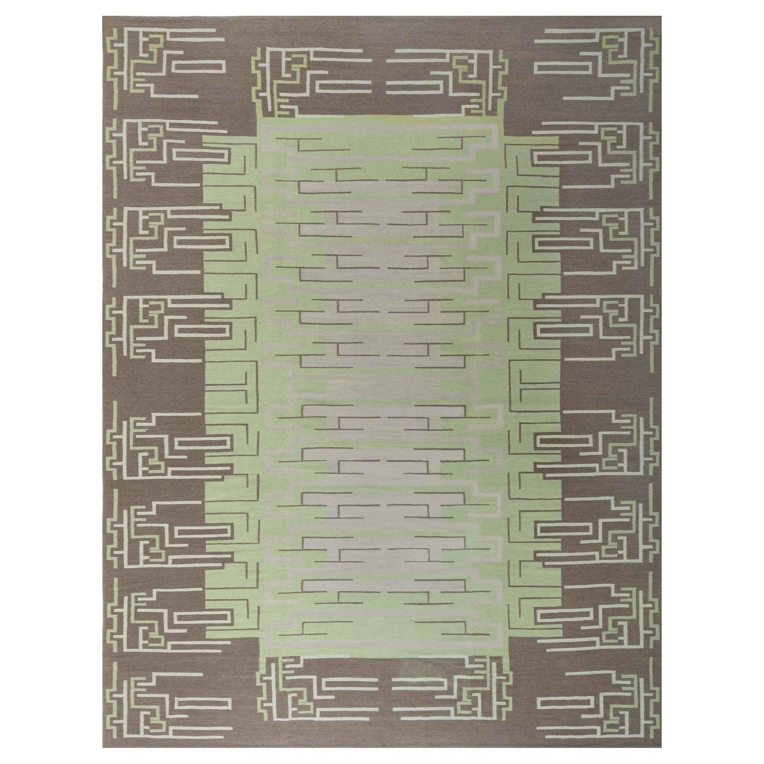 Alfombra contemporánea de estilo escandinavo hecha a mano por Doris Leslie Blau