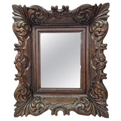 Cornice intagliata in modo spettacolare, specchio, 1880 circa, Austria