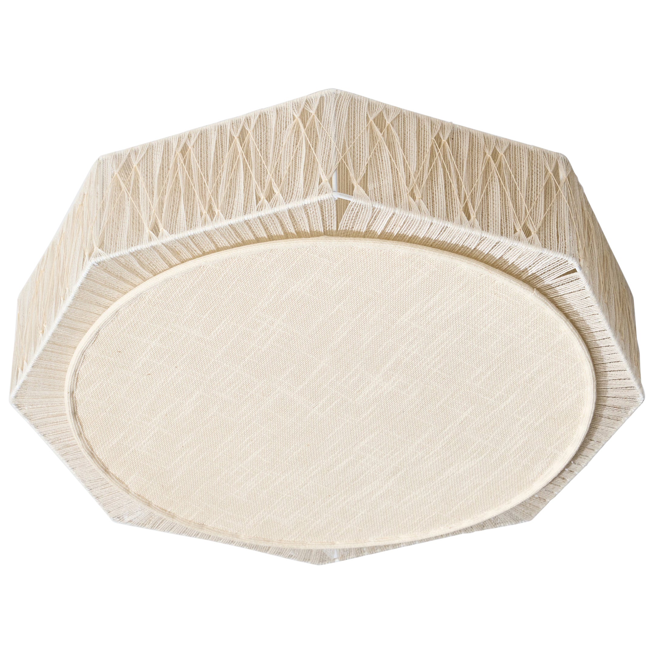 Swedish Designer, Flush Mount, Fabric, Sweden, 1970s