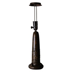 Lampada da tavolo in bronzo Art Noveau di Hugo Elmqvist, Svezia, inizio XX secolo