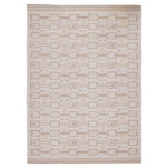 Rug & Kilim: Kilim in stile scandinavo con motivo geometrico bianco e beige-marrone
