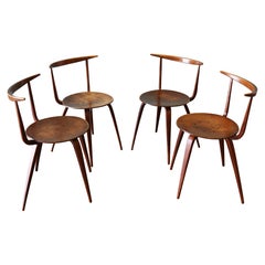 Set di 4 sedie Pretzel in laminato John Pyle for George Nelson Associates del 1950