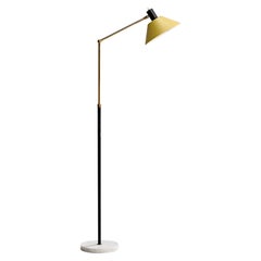 Lampada da terra di design svedese, cromo, legno, Svezia, anni '30