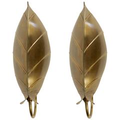 Large Pair of Flowers Sconce by Maison FlorArt, 1970