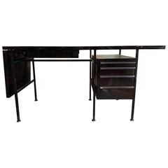 Edward Wormley for Dunbar Desk in Tawi Walnut & Steel
