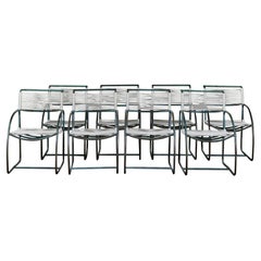 Set of Eight Kipp Stewart Bronze Patio Dining Armchairs for Terra