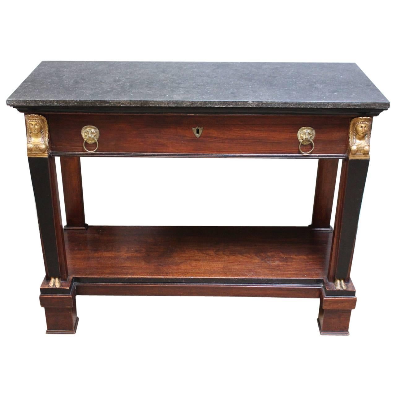 Early 19th Century French Egyptian Revival Console