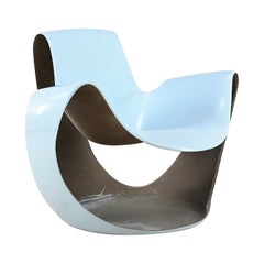 Danielle Quarante, Silla Albatros Para Aerotransportados, Fibra de vidrio, Resina Francia C.1965
