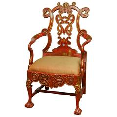 Portuguese Chinoiserie Armchair by Charles Pollock