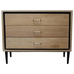 Mid-20th Century Bleached Oak Commode