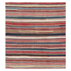 Vintage Shahsavan Persischer Kilim mit mehrfarbigen Streifen - Rug & Kilim