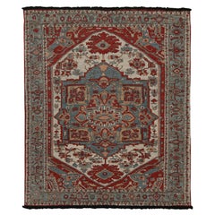 Rug & Kilim’s Persian Style Rug in Red, Blue & White Patterns