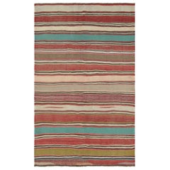 Vintage Shahsavan Persische Kilim mit bunten Streifen - Rug & Kilim