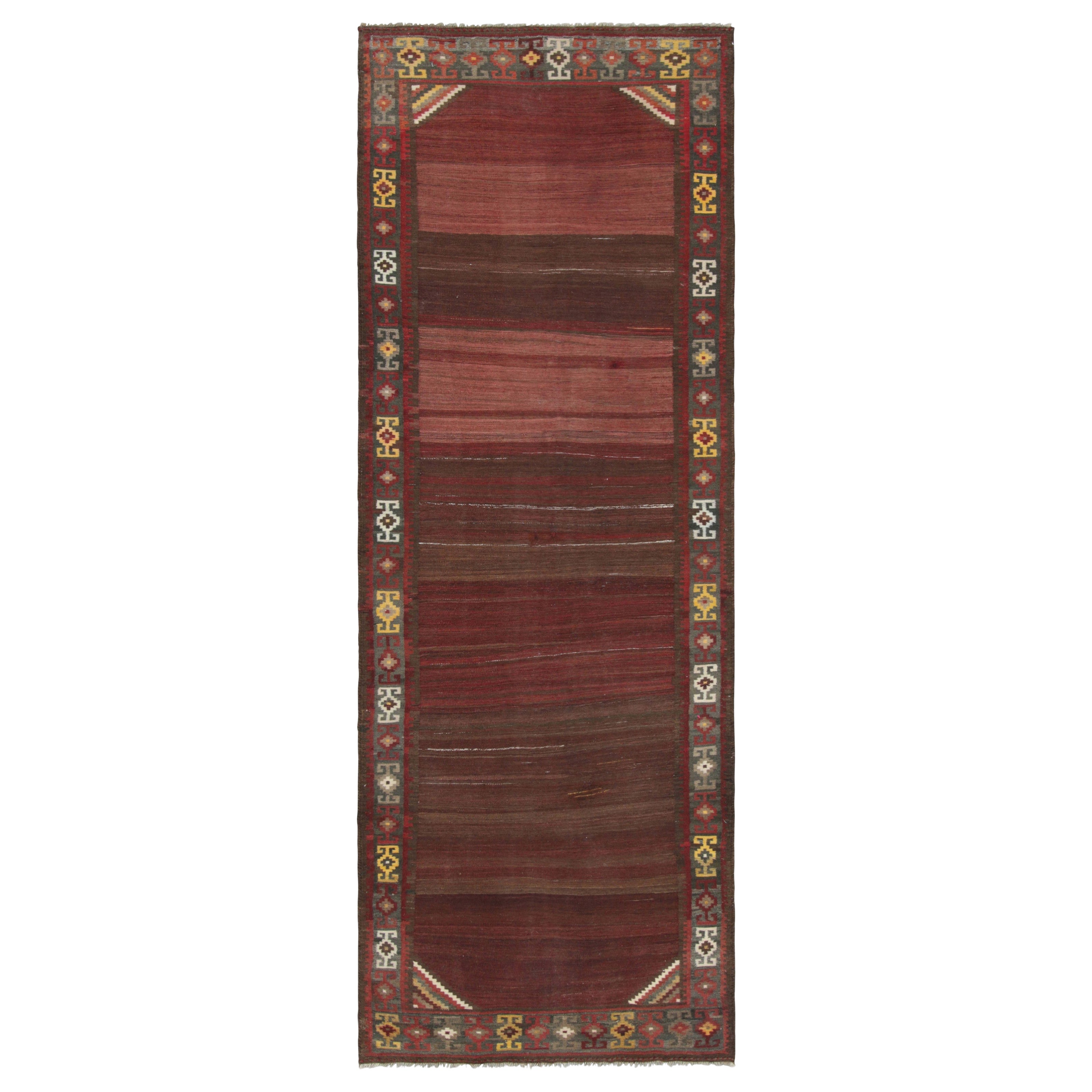 Vintage Shahsavan Persische Kilim Läufer mit Streifen - Rug & Kilim im Angebot