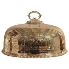 Large and Impressive English Silver Plate Meat Dome