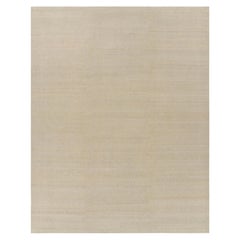 Rug & Kilim’s Oversized Contemporary Textural Solid Rug in Beige Tones