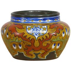 Heavily Decorated Gouda Bowl 'Rhodian' from 1921