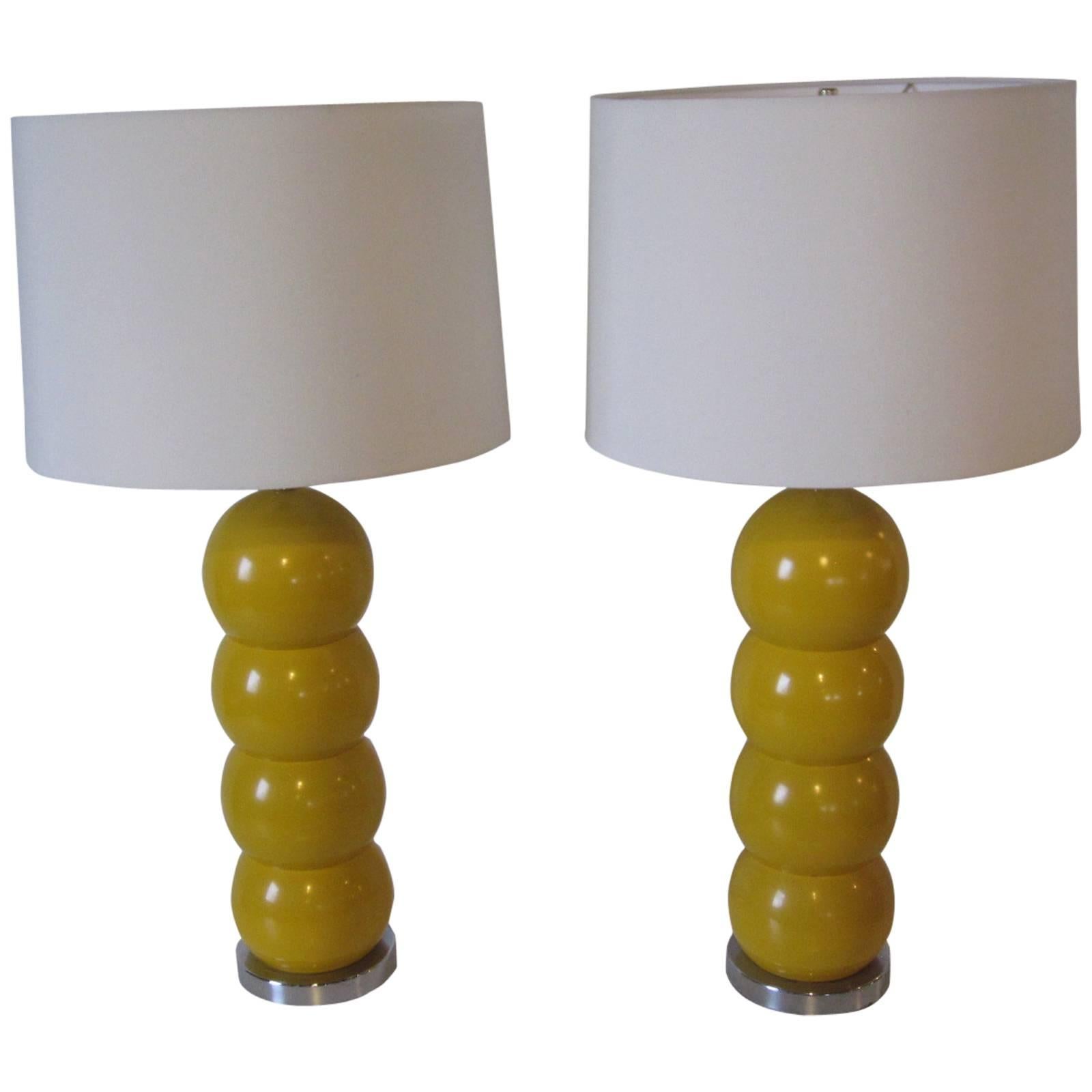 George Kovacs Ball Table Lamps