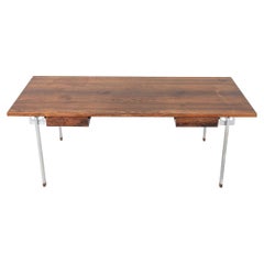 Bureau Hans J. Wegner pour Andreas Tuck AT325 des années 1960 en palissandre et acier