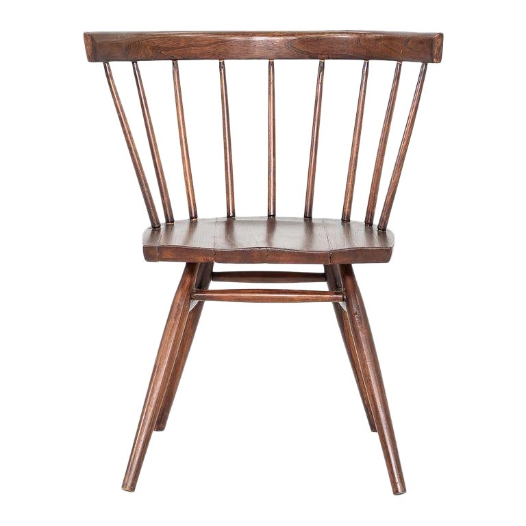 1949 George Nakashima pour N19 Chaise droite Knoll en noyer en vente