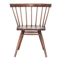1949 George Nakashima pour N19 Chaise droite Knoll en noyer