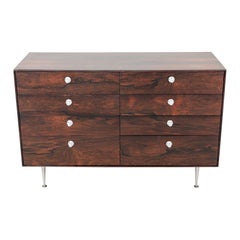 1950 George Nelson for Herman Miller Thin Edge Rosewood 5221 8-Drawer Dresser (commode à 8 tiroirs)