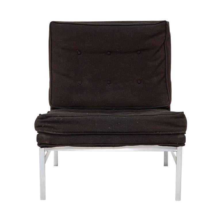 Chaise longue sans bras en tissu Florence Knoll des années 1960 en vente