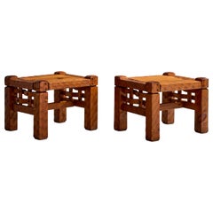Null Furniture, Tavolini, Pino, USA, anni '70