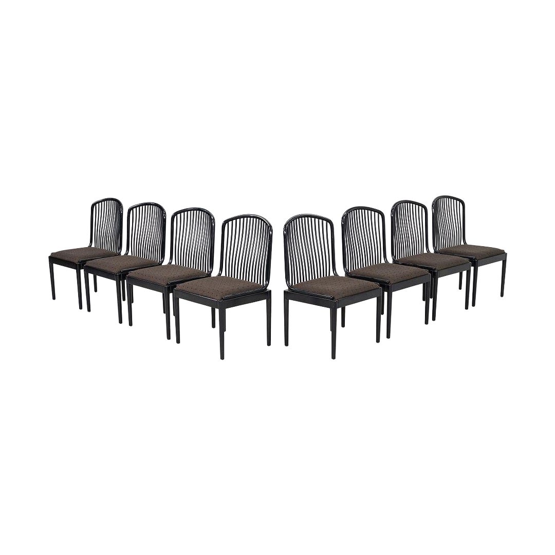 1999 Ensemble de huit chaises de salle à manger sans accoudoirs Davis Allen Exeter avec provenance en vente