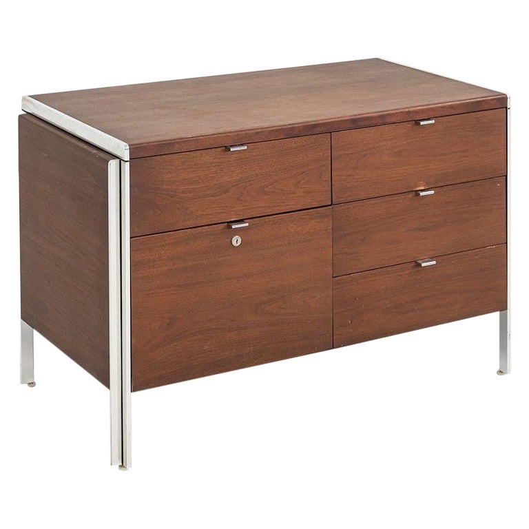 C. 1968 Alexis Yermakov Electa Series 42 inch Credenza Cabinet in Walnut