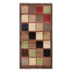Tapis persan vintage Gabbeh à motifs géométriques colorés - Rug & Kilim