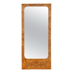 Miroir en bois de ronce - Roland Carter for Wood Wood - Milcentury After Milo Baughman