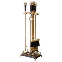Herramientas metálicas para chimeneas y cubos para chimeneas