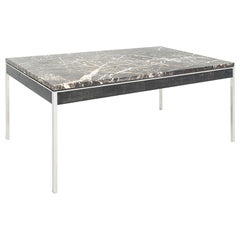 1960s Gordon Bunshaft and Davis Allen Marble & Wood Table or Large Desk 42x72"