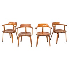 1951 W199 Dining Armchair by Walter Gropius and Ben Thompson for Thonet in Birch