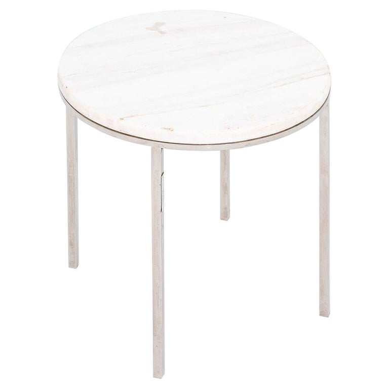 1965 Gordon Bunshaft and Davis Allen for SOM TA-39 Marble and Steel Side Table