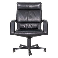 1991 Mario Bellini et Dieter Thiel pour Vitra Chaise de bureau Figura en cuir