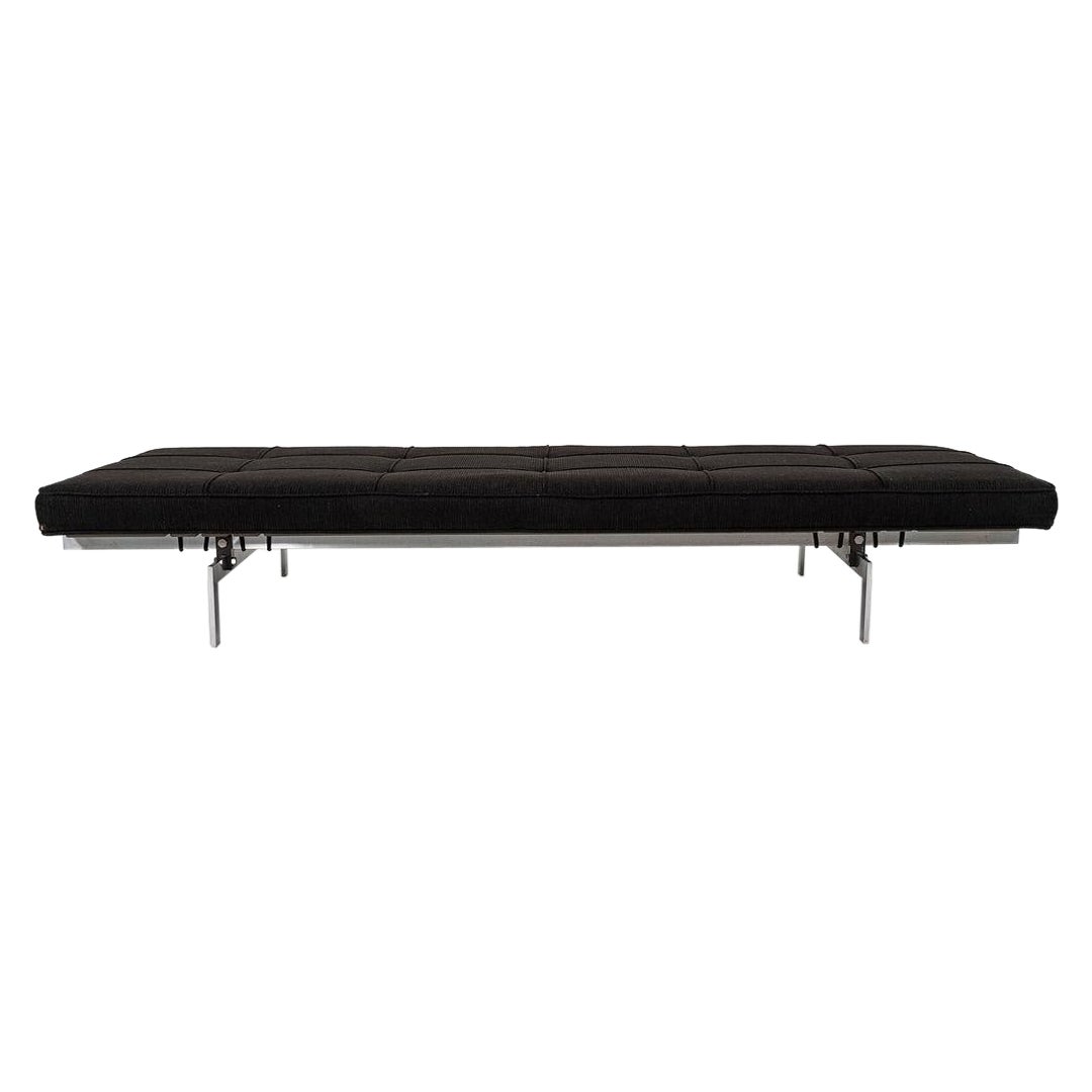 1996 Poul Kjaerholm for Fritz Hansen PK80 Daybed in Grey/Black Fabric For Sale