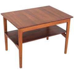 C. 1959 Hans Wegner for Johannes Hansen Teak and Oak End / Side Table