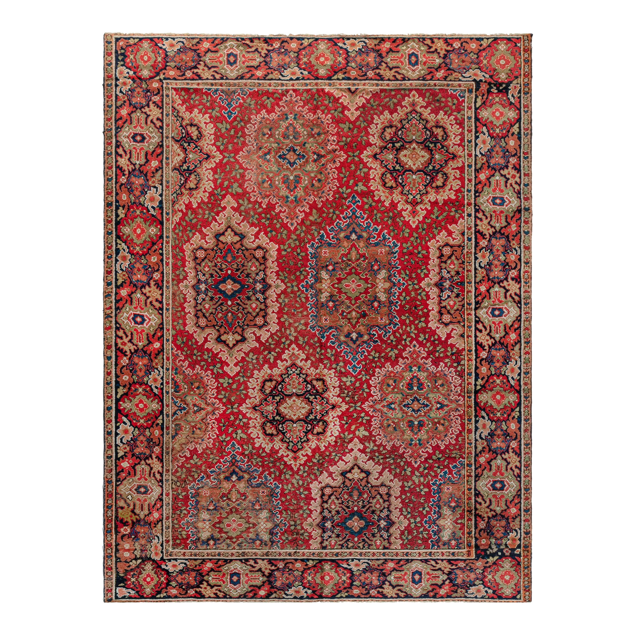 Tappeto in lana tessuta a mano Doris Leslie Blau Antique Axminster Botanic