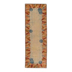 Doris Leslie Blau Alfombra de lana hecha a mano Art Decó de mediados del siglo XX