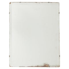 Wabi-Sabi French Rectangular Mirror with Raw Edges and Foxing, 1940